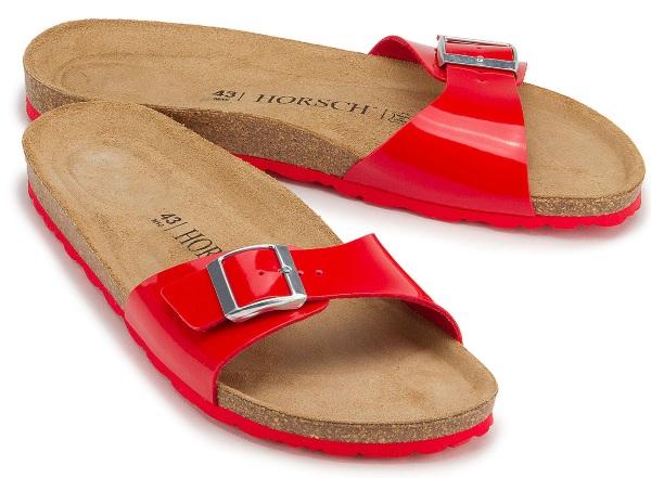 Horsch Exklusiv Pantolette in Übergrößen Horsch Exklusiv Pantolette in Übergrößen - Rote Schuhe