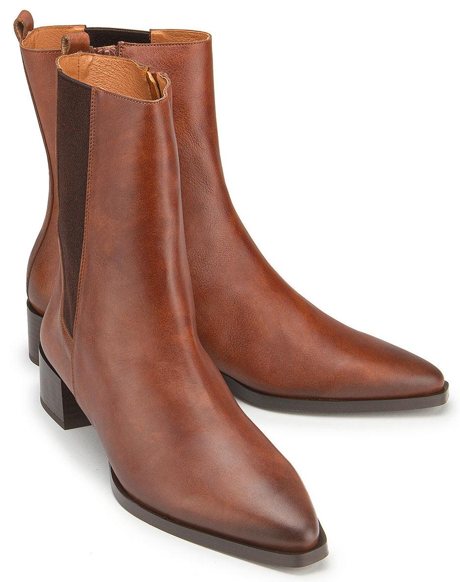 Bariello Milano Braune Chelsea Boots aus Leder